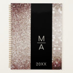 Elegant Salon Monogram Glitter Planner<br><div class="desc">Elegant Monogram Glitter Planner. Dit product gebruikt geen glanzende deeltjes/glitzers, Silver Gold is alleen de kleurtoon. Ideaal voor ontwerpers, stylist, salon, haar- en make-upartiesten, nagels en knoeiboelkunstenaars, wellness center en nog veel meer. Bijvoorbeeld, kunt u: Maak de prijslijst aan uw winkelvenster vast.Geef uw product in een paar minuten uit door...</div>