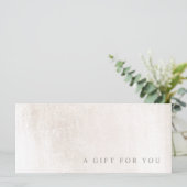 Elegant Salon Spa geborsteld marble Gift Certifica (Staand voorkant)