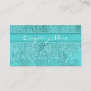 Elegant Salon Spa Lace Visitekaartje Turquoise