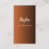 Elegant Salon & Spa Referral Card (Voorkant)