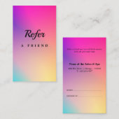 Elegant Salon & Spa Referral Card (Voorkant / Achterkant)