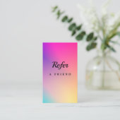 Elegant Salon & Spa Referral Card (Staand voorkant)