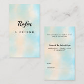 Elegant Salon & Spa Referral Card (Voorkant / Achterkant)