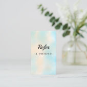Elegant Salon & Spa Referral Card (Staand voorkant)