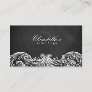  Elegant Salon Spa Visitekaartje Chalkboard