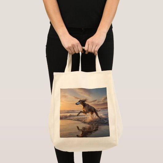 Elegant Saluki Grocery Tas (Voorkant (product))
