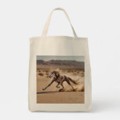 Elegant Saluki Grocery Tas (Achterkant)