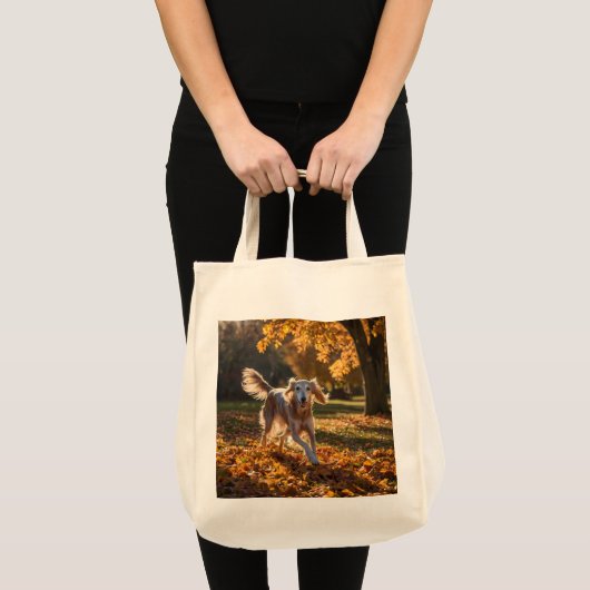 Elegant Saluki Grocery Tas (Voorkant (product))