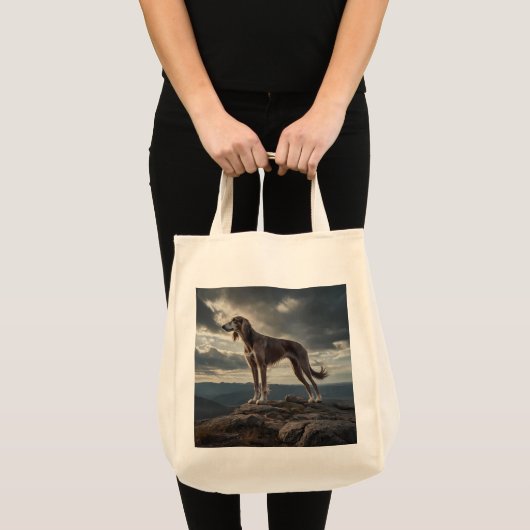 Elegant Saluki Grocery Tas (Voorkant (product))