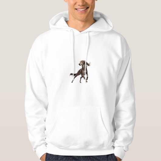 Elegant Saluki Hoodie (Voorkant)