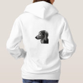 Elegant Saluki Hoodie (Achterkant)