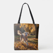 Elegant Saluki schouder Tas (Achterkant)