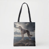 Elegant Saluki schouder Tas (Voorkant)