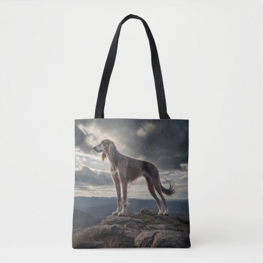 Elegant Saluki schouder Tas (Voorkant)