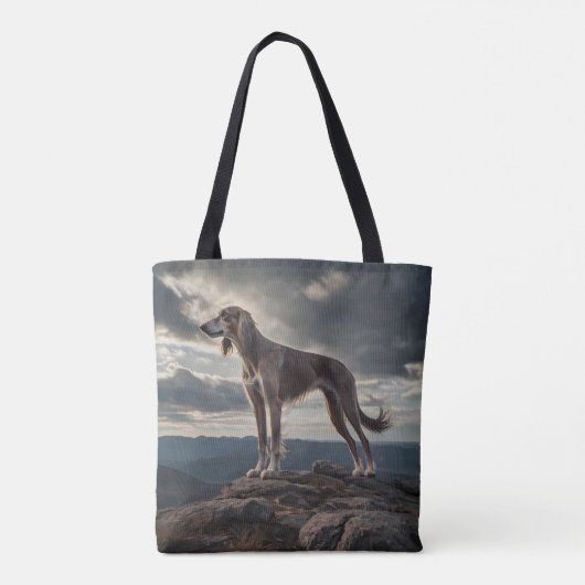 Elegant Saluki schouder Tas (Achterkant)