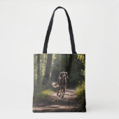 Elegant Saluki Shoulder Tote Bag (Voorkant)