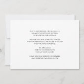 Elegant Same Love New Plans Change of Date Photo Aankondiging (Achterkant)