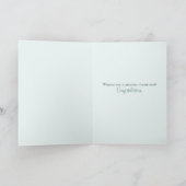 Elegant Samen Quote Bruiloft  Bloemen Kaart (Binnen)