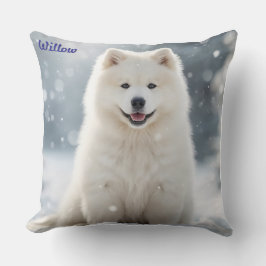 Elegant Samoyed gepersonaliseerd Kussen