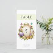 Elegant Sample Easter Forest Table No. kaart (Staand voorkant)