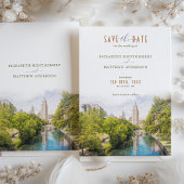 Elegant San Antonio, Texas Save-the-Date Kaart