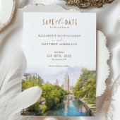 Elegant San Antonio, Texas Save-the-Date Kaart