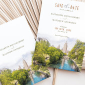 Elegant San Antonio, Texas Save-the-Date Kaart