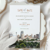 Elegant San Antonio, Texas Save-the-Date Kaart