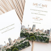 Elegant San Antonio, Texas Save-the-Date Kaart