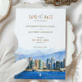 Elegant San Diego, Californië Save-the-Date Kaart
