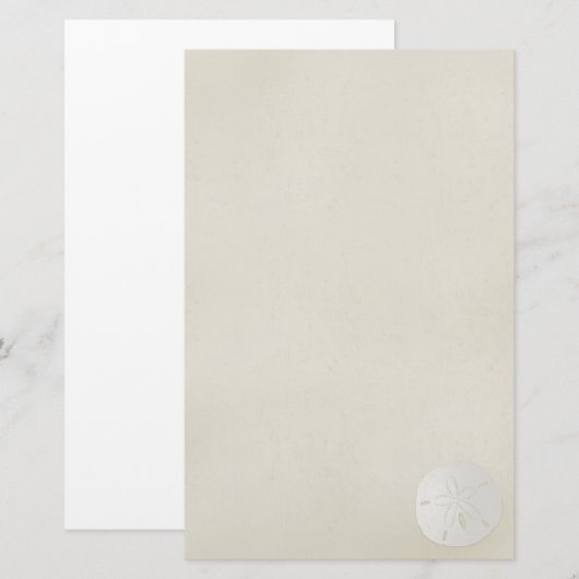 Elegant Sand Dollar Briefpapier 2 (Voorkant / Achterkant)