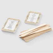 Elegant Sandy Gold Faux Folie Bruiloft Handwaaier (Niet-gemonteerd)