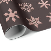 Elegant sangria black Snowflakes, gevlekt Cadeaupapier (Rol Hoek)