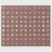 Elegant sangria gray Snowflakes, gevlekt Cadeaupapier (Vlak)