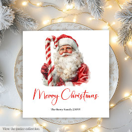 Elegant Santa Claus Minimalist Cozy Christmas Chic Servet