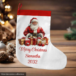 Elegant Santa Claus Minimalist Cozy Christmas Grote Kerstsok