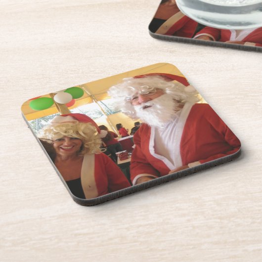 Elegant Santa Collectie. Bier Onderzetter (Linkerzijde)