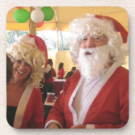 Elegant Santa Collectie. Bier Onderzetter (Voorkant)