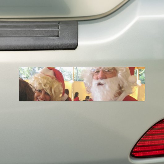 Elegant Santa Collectie. Bumpersticker (Op auto)