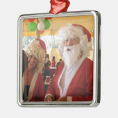 Elegant Santa Collectie. Metalen Ornament (Links)