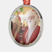 Elegant Santa Collectie. Metalen Ornament (Links)
