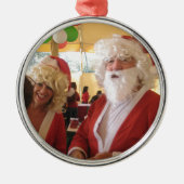 Elegant Santa Collectie. Metalen Ornament (Voorkant)