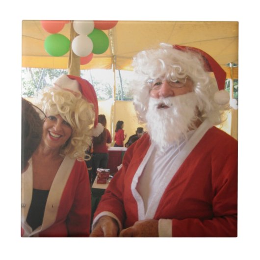 Elegant Santa Collectie. Tegeltje (Voorkant)