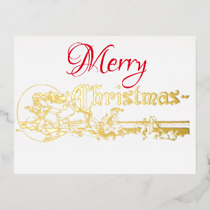 Elegant Santa Elves Party Folie Invitation Briefka Uitnodiging Briefkaart
