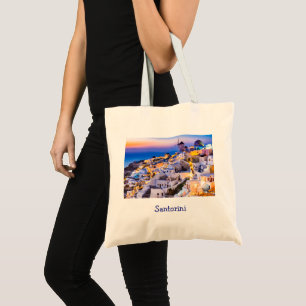 Elegant Santorini Griekenland Schilderachtig Tote Bag