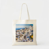 Elegant Santorini Griekenland Schilderachtig Tote Bag (Voorkant)