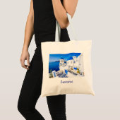 Elegant Santorini Griekenland Schilderachtig Tote Bag (Voorkant (product))
