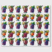 Elegant sapglas cadeaupapier (Vlak)