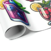 Elegant sapglas cadeaupapier (Rol Hoek)