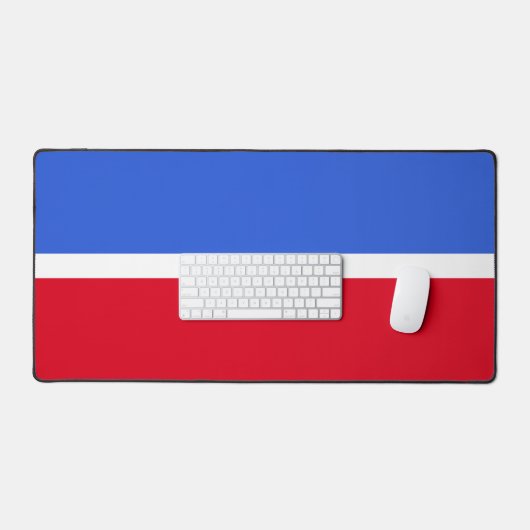 Elegant Sapphire Blue, Red & White Bureaumat (Keyboard & Muis)